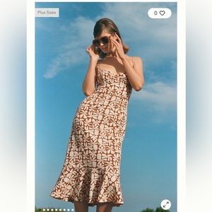 Beautiful Hutch Floral Slim Midi Dress from Anthropologie.